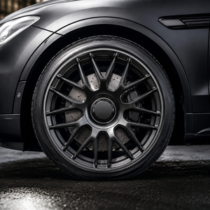 Jantes de voiture de tourisme en aluminium haute performance Jihoo neuves de 17 à 20 pouces, 5x112, noir mat avec bord usiné pour Mercedes AMG - Product Image 5
