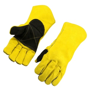 Gants de soudage en cuir de vachette renforcé, résistants à l'abrasion, ignifuges, pour la lutte contre les incendies et le barbecue - Product Image 6