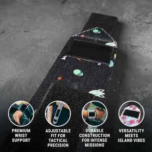 Heavy Weight Wrist Wraps Thumb Loops Polyester Cotton <b>Hook</b> Loop Closure Breathable Wrist Support Straps for Weight Lifting - Product Image 5