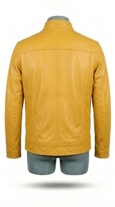 Veste décontractée à capuche de style cuir vintage pour homme, vêtement de mode pour l'extérieur - Product Image 4