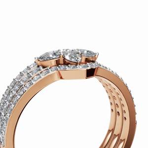 <b>Unique</b> Design Elegant Moissanite Diamond <b>Ring</b> Brilliant Sparkle Luxury Jewelry For <b>Engagement</b> Wedding And Party Wear for Sale - Product Image 3