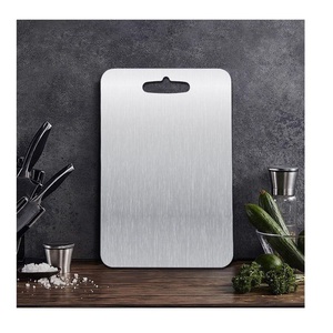 Tabla de Cortar de Acero Inoxidable Puro, Tabla de Cortar Antibacteriana para Cocina, Tablas de Cortar de Metal - Product Image 3