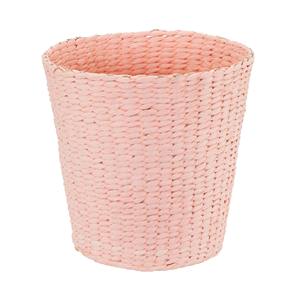 Panier rond en jacinthe d'eau, 2 paniers teints en rose, faits à la main, panier de rangement, vente en gros, écologique, fabriqué au Vietnam - Product Image 1