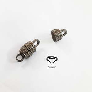 Cierres Magnéticos con Incrustaciones de Diamantes, Componentes para Joyería - Product Image 2