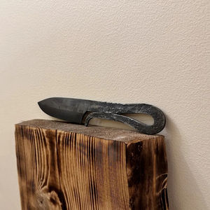 Couteau de cuisine artisanal Burraq en acier carbone forgé à la main, style médiéval antique, lame non réglable, options DIY et OEM, cadeau idéal pour chef - Product Image 6