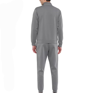 Winter Warm <b>Men's</b> Tracksuit Cotton Polyester Breathable Casual Sportswear Full Zip Fleece <b>Tapered</b> <b>Joggers</b> Customized Logo Solid - Product Image 5