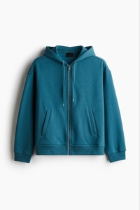 Sudadera con capucha para hombre, corte regular, color liso, algodón French Terry, transpirable, informal, para invierno, con logo impreso digitalmente en la parte trasera del cuello. - Product Image 5
