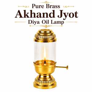 Pure Brass Akhand Jyot Handmade Lantern for Birthday Home <b>Mandir</b> Worship and Decoration - Product Image 2