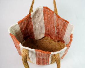 Sac fourre-tout en jute à rayures géométriques pour femme, style bohème, pour l'été, la plage, les voyages, le shopping, écologique, ouvert, à porter à l'épaule, léger et durable - Product Image 3