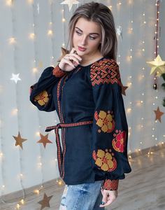 Conjunto de Dos Piezas de Blusas de Chifón 100% Algodón con Bordado Sólido y Cuello Redondo sin Mangas para Otoño, Ropa Elegante para Mujer - Product Image 2