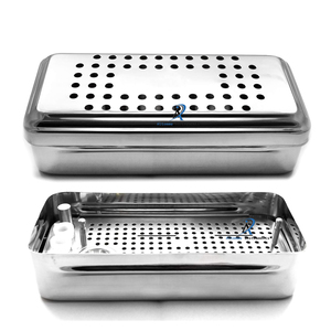 Dental PRF <b>Box</b> Instrument Cassette Stainless Steel <b>Storage</b> Organizer for Luxating Elevators Periotome Osteotome Surgical <b>Tools</b> - Product Image 5