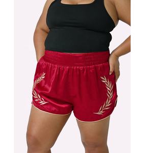 Shorts de Boxeo Muay Thai de Doble Capa Personalizados para Mujer con Logotipo Frontal, Diseño Transpirable y Ligero para MMA y Kickboxing - Product Image 1