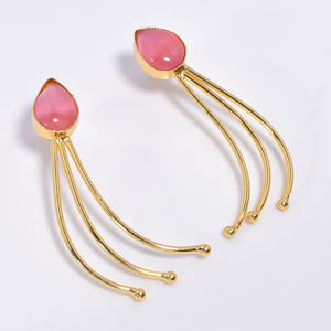 Regalo para Niñas, Joyería de Moda Chapada en Oro de 14k, Joyería de Latón con Piedras Preciosas Hecha a Mano, Fabricante de Joyería de Latón con Piedras Preciosas, Exportador de Joyería Personalizada - Product Image 4