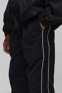 Pantalon de survêtement ample et décontracté pour homme, 100 % coton lavé, écologique, respirant, grande taille, qualité supérieure, coupe ample et épaisse - Product Image 4