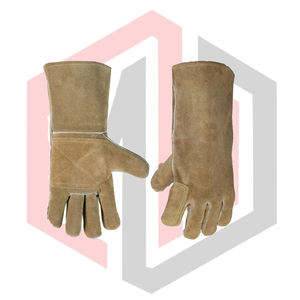 Gants de sécurité renforcés en cuir pour le jardinage, ignifuges, pour soudure TIG/MIG, respirants, flexibles, sans silicone, sans poudre, 14 gants - Product Image 5