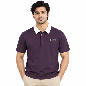 Camiseta de Golf Blanca Transpirable y Ecológica para Hombre, de Secado Rápido, Elástica, de Manga Corta, para Verano, Deportiva, de Poliéster/Algodón - Product Image 2