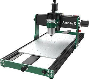 Guías lineales de acero dobles para el eje XYZ, totalmente metálicas, con router de 800W, ideales para cortar aluminio, latón, acero inoxidable y madera. - Product Image 1
