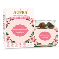 Bakhoor de Rose Cachemiri Artisanal Premium Écologique, Encens Naturel d'Oud et d'Agarwood, Plus de 50 Parfums, Désodorisant Maison et Bureau, Personnalisable