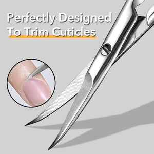 High Quality Stainless Steel Straight Beauty Cuticle <b>Scissors</b> <b>for</b> Professional <b>Nail</b> Care - Product Image 5