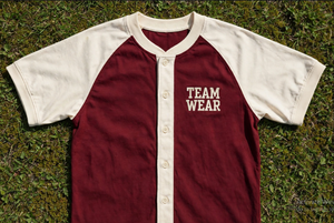 <b>Men</b> Baseball Uniform Set Short Sleeve Button Jersey Pants Cap <b>Socks</b> Maroon <b>White</b> Solid Team Wear Polyester Breathable - Product Image 3