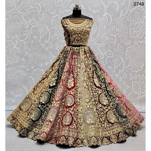 Colecciones de Vestidos de Novia de Terciopelo Indio Fabzone FZBELLA con Trabajo Zarkhan - Product Image 1