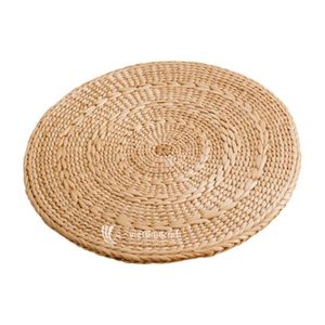 Water Hyacinth Seat Pad Woven <b>Dining</b> <b>Chair</b> Cushion Mat Tatami Floor Seat Pad Foliage Pattern Bohemian Design Viettimecraft - Product Image 1