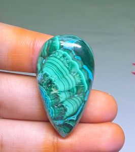 Crisocola Natural al por Mayor, Gema de Malaquita de Alta Calidad, Corte Ovalado para Joyería, Verde, Tamaños Variados - Product Image 3