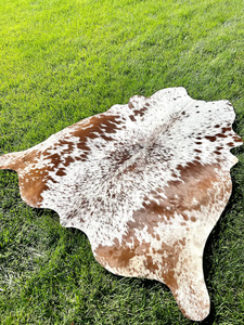 Tapis en cuir de vachette véritable tricolore, tapis en peau de vache brésilienne mouchetée Poils en cuir sur tapis et moquettes pour la maison et les hôtels - Product Image 3