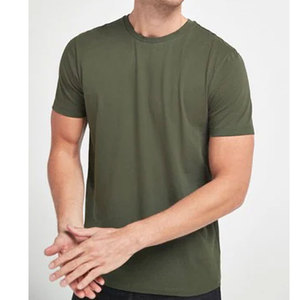 เสื้อยืดผู้ชายแบบเรียบง่าย คอโอ แขนสั้น ทรงหลวม มีทุกสี รับสกรีนโลโก้ ขายส่ง เสื้อผ้าสำหรับผู้ใหญ่ทั้งชายและหญิง - Product Image 3