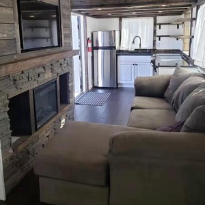 Prefabricated Expandable Mobile <b>Travel</b> Trailer Tiny House Modular Home with Kitchen Bathroom Bedroom on Wheels - Product Image 4