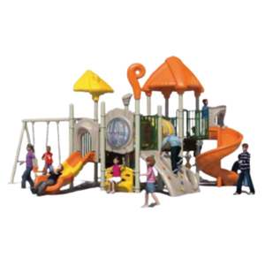 Ensemble de jeux d'extérieur HP-OPA 008 avec toboggans et filets d'escalade durables, équipement de jeu pour enfants - Product Image 1