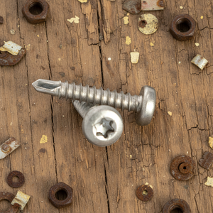 Tornillos Autoperforantes de Cabeza Plana PDC de Acero Inoxidable, Alta Resistencia, Resistentes a la Corrosión, Acabado Natural, Accionamiento Phillips Métrico Profundo - Product Image 1