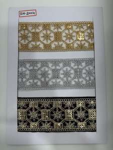 Dentelle en coton brodée de qualité supérieure, fabriquée à partir de fils de coton doux et durables. - Product Image 4