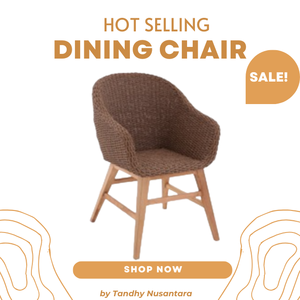 Prix de gros Chaise en rotin pour restaurant avec support en bois massif Chaises de salle à manger directement à l'usine - Product Image 4