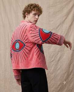 Chaqueta Bomber de Terciopelo con Bordado Floral Vintage Reversible al por Mayor - Chaquetas Ecológicas, Resistentes al Viento y Transpirables - Product Image 2
