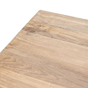 Table à manger en teck massif de qualité supérieure, finition rustique naturelle artisanale, mobilier robuste pour les projets de restaurants et d'hôtels - Product Image 5