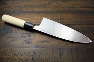 Cuchillo de Chef Moderno Forjado a Mano Personalizado, Hoja de Acero Inoxidable de 8 Pulgadas de Largo, Mango Ambidiestro de Cuerno y Madera, Grosor de 3.0 mm, Extra - Product Image 5