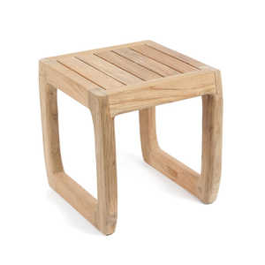 Mesa de Centro Moderna de Madera de Teca Sólida con Acabado Natural, Ecológica y Duradera, Muebles para Sala de Estar, para Uso en el Hogar y en Resorts - Product Image 1