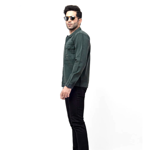 Top Fashion Men's Hooded <b>Denim</b> <b>Jacket</b> with Front Logo Casual Classic Elasticity Breathable Winter Coat 100% Cotton High Quality - Product Image 4