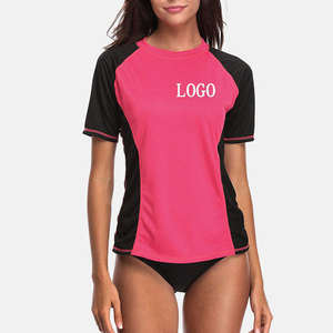 Meilleures ventes : Rashguards pour femmes UPF 50, manches courtes, en polyester, à compression, pour le surf et la natation, avec jupes intégrées - Product Image 6