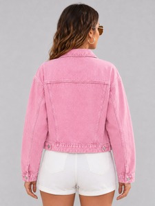 Gilet en jean en coton premium pour femme, sans manches, style classique avec fermeture boutonnée et style décontracté intemporel - Product Image 4