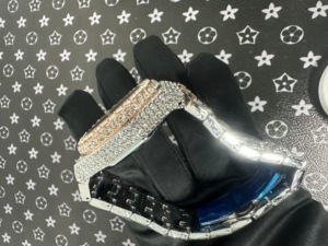 Reloj de Lujo de Alta Calidad con Moissanita VVS Personalizado, Estilo Hip-Hop con Diamantes, Oro Rosa, Automático y Mecánico - Product Image 3