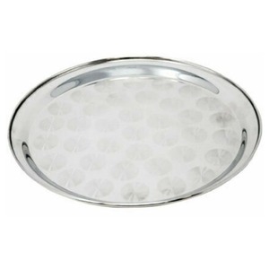 Plateau en acier inoxydable élégant, plateau de service alimentaire élégant, finition polie, vaisselle pour la maison, le restaurant, l'hôtel, la restauration - Product Image 1