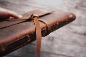 Funda de Cuero Genuino de Búfalo para Diario, Hecha a Mano, Estilo Rústico, LBC-0004 - Product Image 2