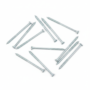Double Ended Metric/Inch Wood <b>Screws</b> M6-M12 Diameter Slotted Head Partial Thread Class 4.8 6.8 Zinc Plated Carbon Steel DIN PDC - Product Image 1