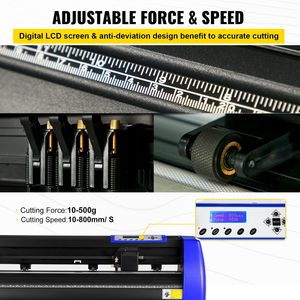 Plotter da Taglio in Vinile da 28 Pollici con 20 Lame e Alimentazione Carta da 720mm, Supporto da Pavimento Robusto e Compatibilità con Software SignMaster - Product Image 2