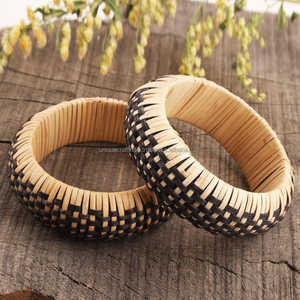 Braccialetti di moda per uomo e donna accessori per coppie braccialetto Unisex in Rattan di bambù spesso fatto a mano