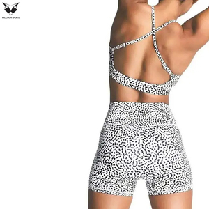 Producto Más Vendido al Mejor Precio, Conjunto Deportivo para Mujer, Personalizado, de Dos Piezas, Shorts y Bra Deportivos de Spandex y Poliéster - Product Image 3