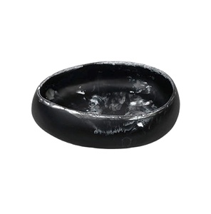 Plat de service en résine polie Made in India, durable, compatible lave-vaisselle, personnalisable, design européen moderne pour la maison et les fêtes - Product Image 1