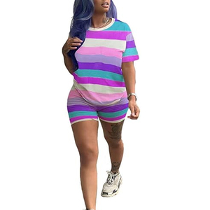 Mono corto informal moderno para mujer, con bloques de color, para fitness, estilo urbano a la moda - Product Image 5
